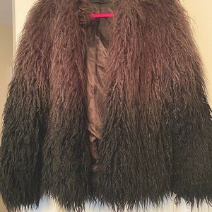 Zadig & Voltaire hooded furry jacket